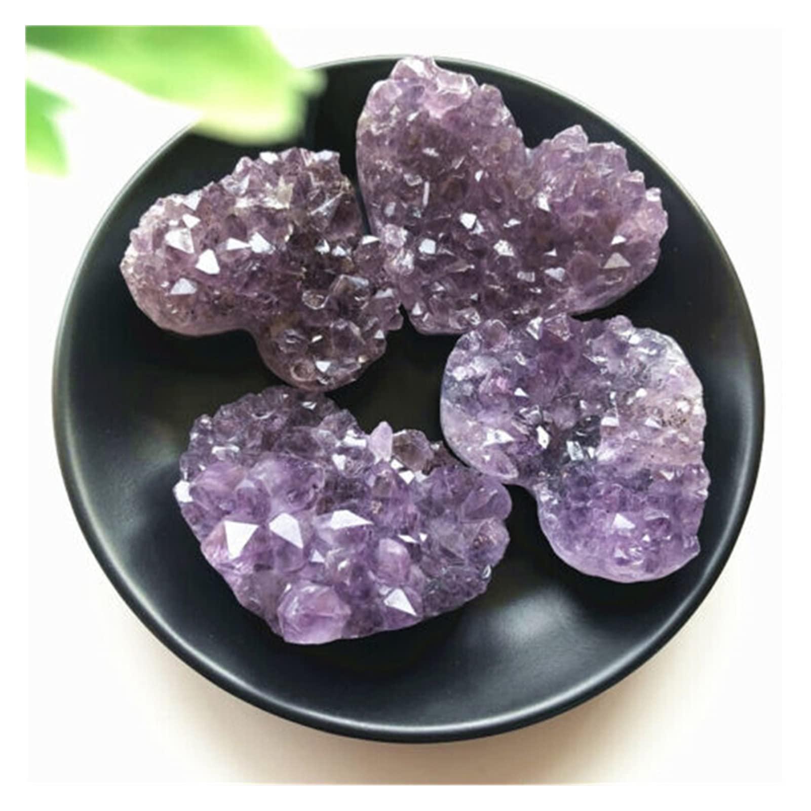 Cristal Natural Áspero 60-80g Amatista Natural Geoda Racimo Cristal De Cuarzo Tallado A Mano Corazón Curación (Tamaño : 1pcs) Inicio Colecciones (Size : One Size)