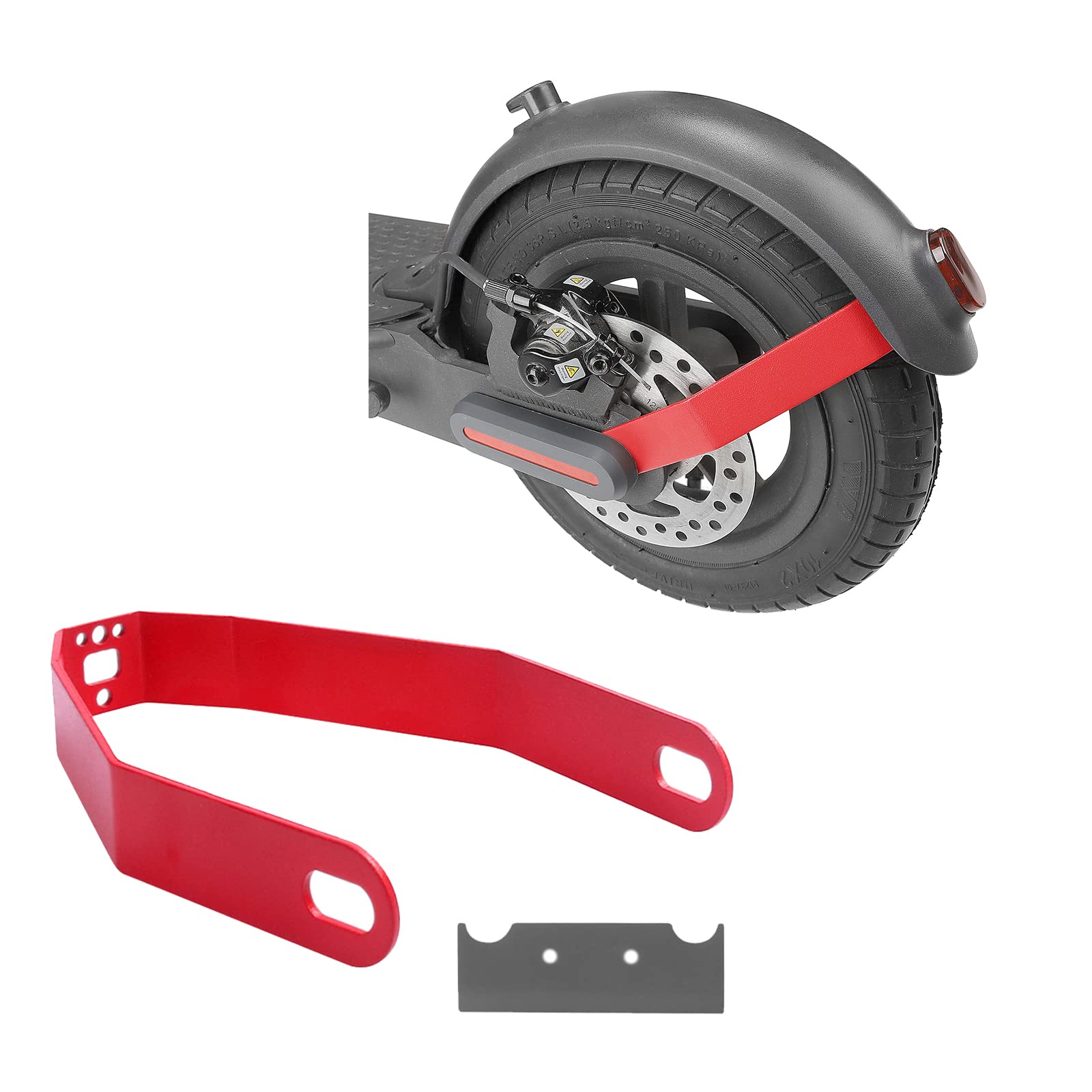 Support De Garde-boue Arrière En Alu Pour Xiaomi M365 Pro / Pro 2 / 1S / Mi 3 – Anti-vibration, Facile à Poser
