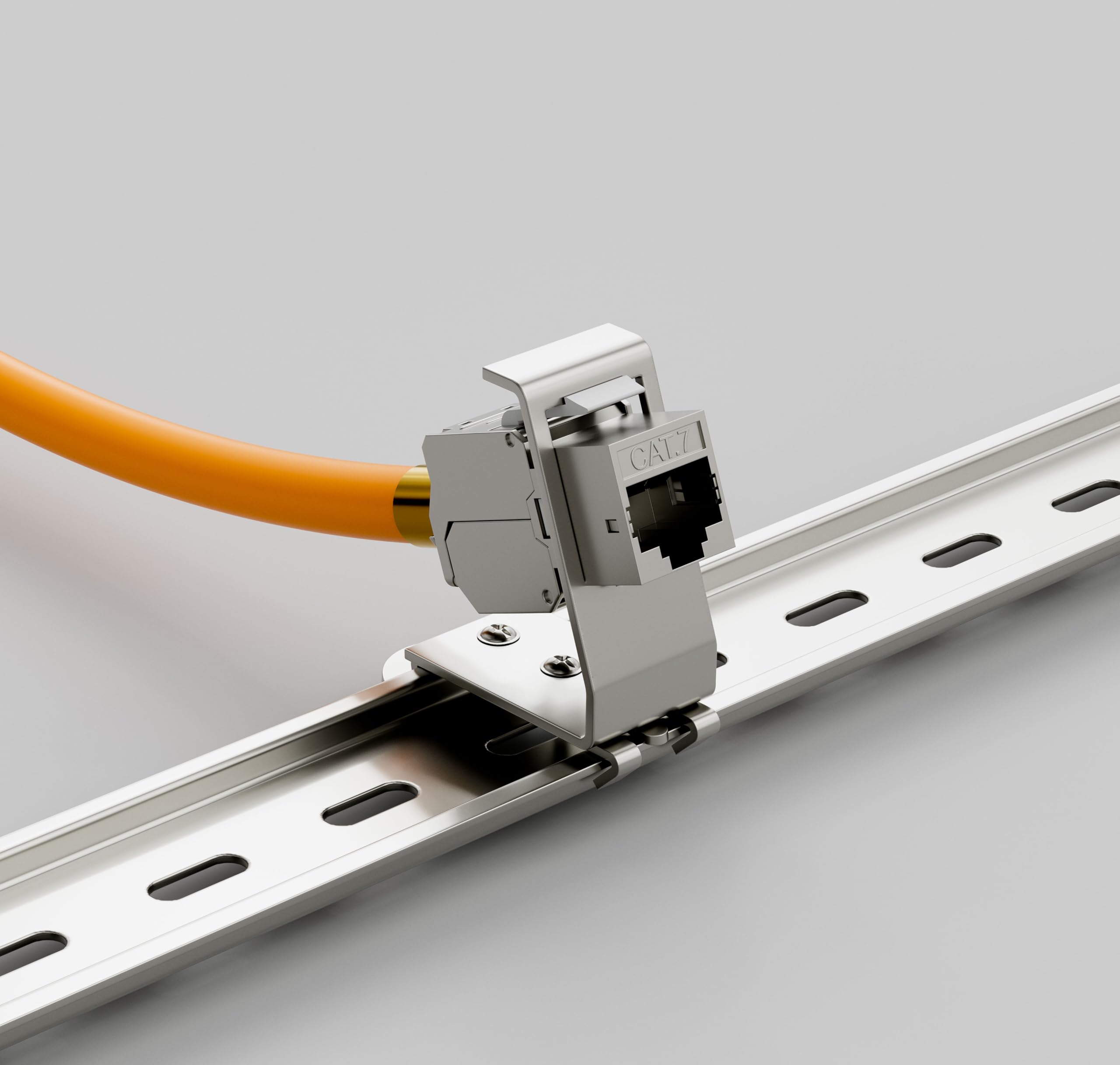 DeleyCON 1x Module Keystone RJ45 Sans Outil (10 Gbit/s, 500 MHz) à Connexion LSA, Entièrement Blindé (STP) - Prise Ethernet LAN Pour Câbles