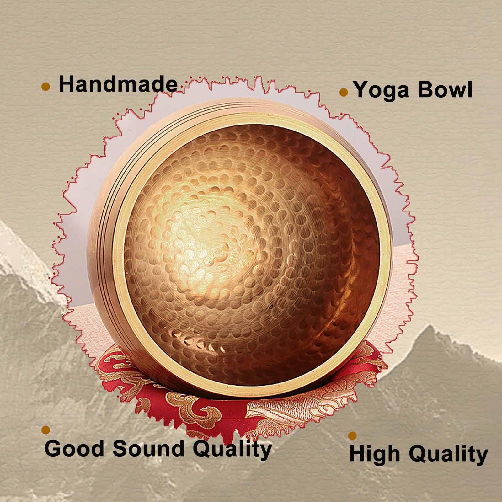Campana tibetana per meditazione, yoga e guarigione del suono (5.9in/15c