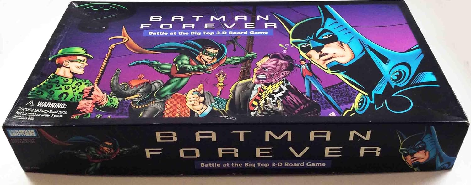 Parker Brothers Batman 3D Strategy Board Game; Ages 6 and Up; For 2 to 4 Players; Battle at the Big Top