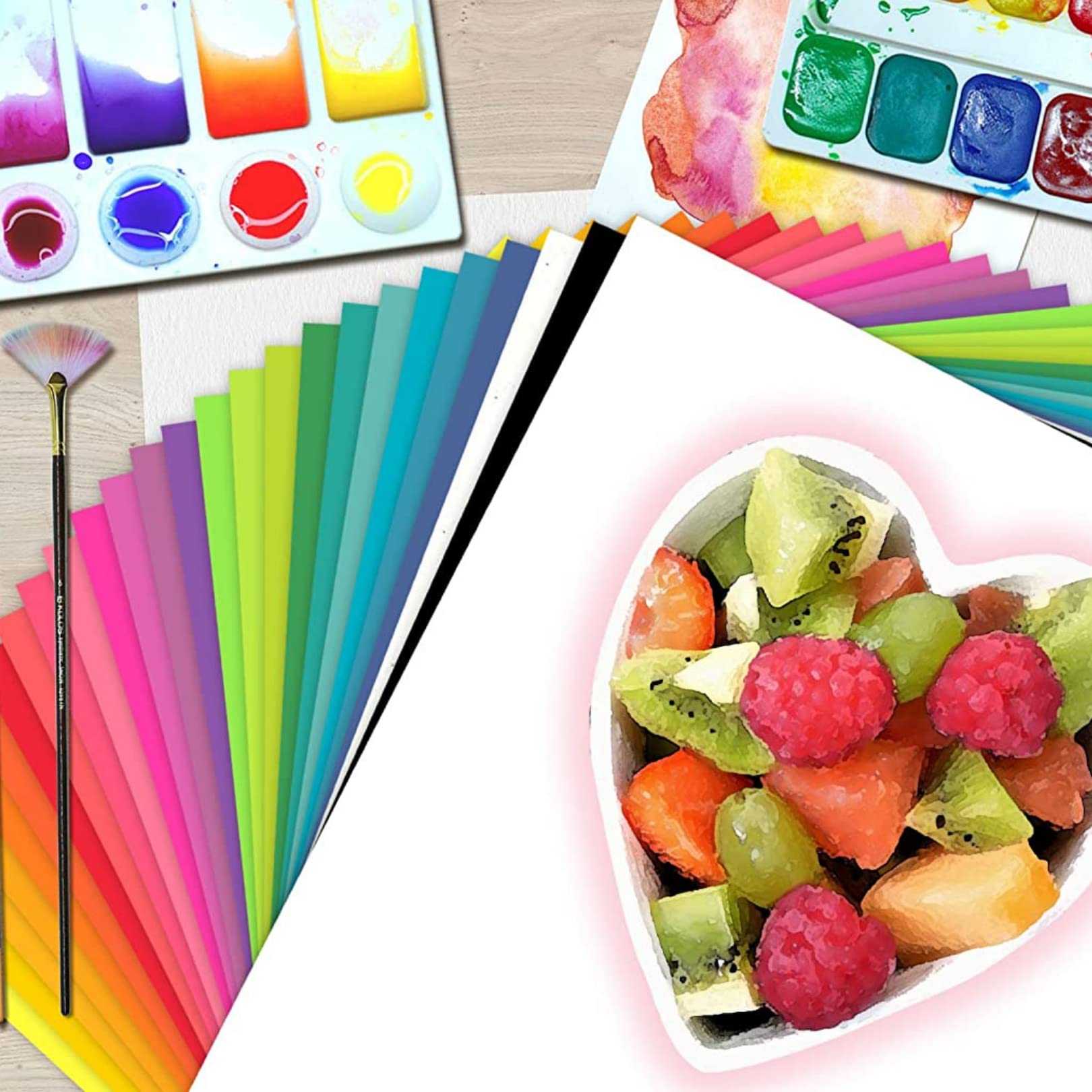 Raylu Paper® Kartony A4 100 sztuk czerwonych, 180gr 210 x 297 mm, idealne do bindowania, prac biurowych, rysunków, rzemiosła