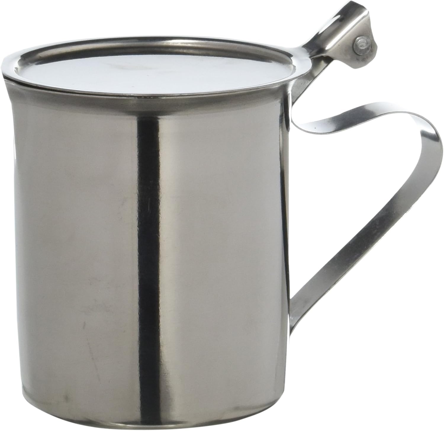 Winco SCT10F Stainless Steel Stackable Creamer with Flat
