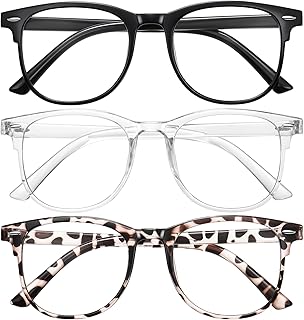 Okany Blue Light Glasses Blue Light Blocking Glasses for Women Men Computer Screen Filter Anti Headache Eyestrain Glare UV Gaming Glasses Lightweight Eyeglasses Non-Prescription