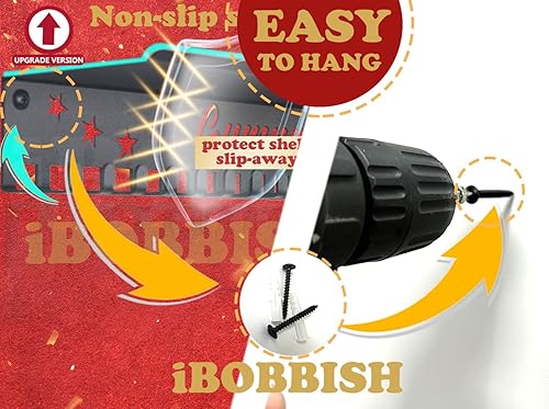 Miniatura 4 de Percha antideslizante para medallas, nunca te rindas con 20 ganchos para trofeos, exhibición de medallas para pared con 16 pulgadas, exhibición de