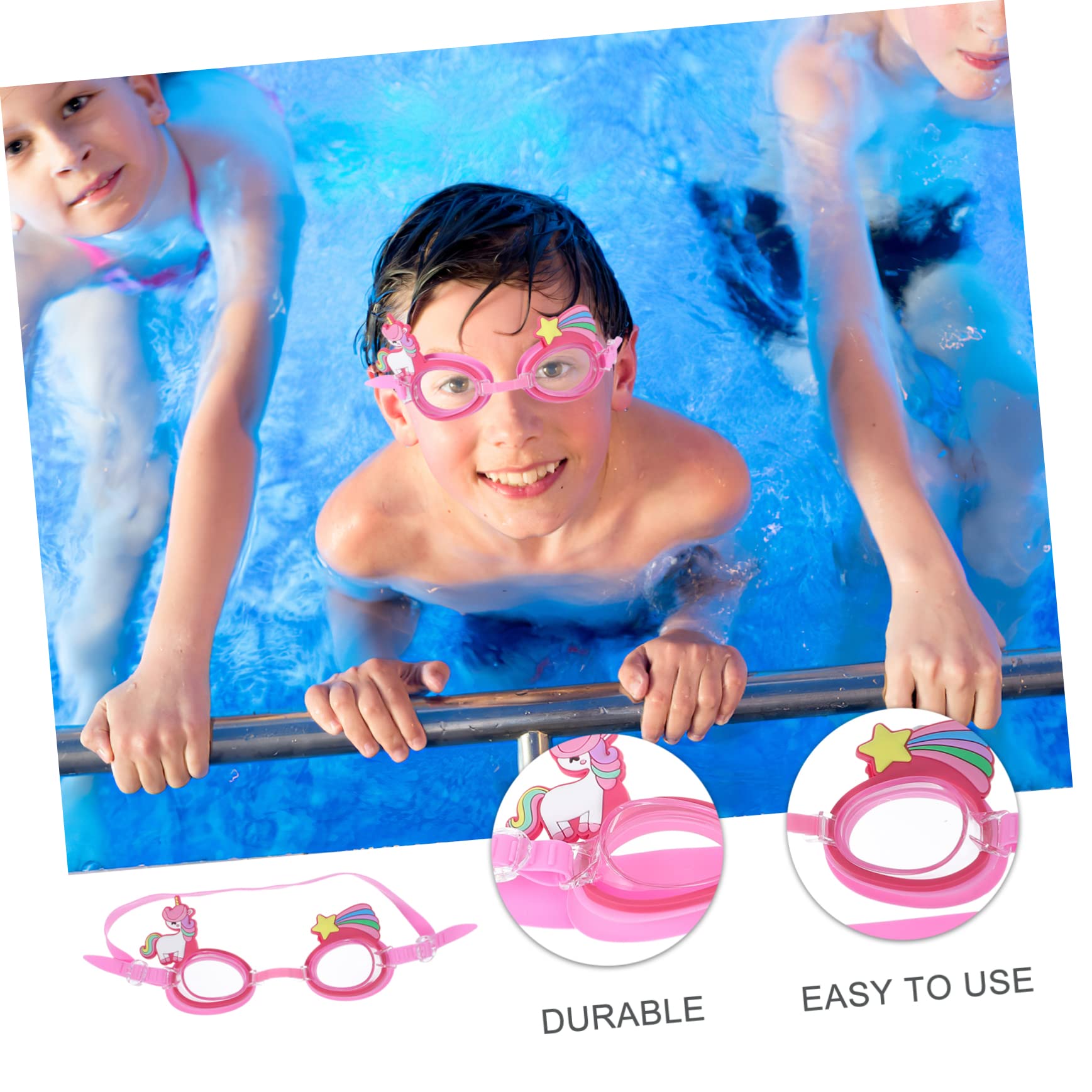 BESPORTBLE occhialini da nuoto per bambini occhiali per i più piccoli occhialini da nuoto adorabili occhiali per uomo occhialini per bambini occhiali per bambini di 3 anni PC