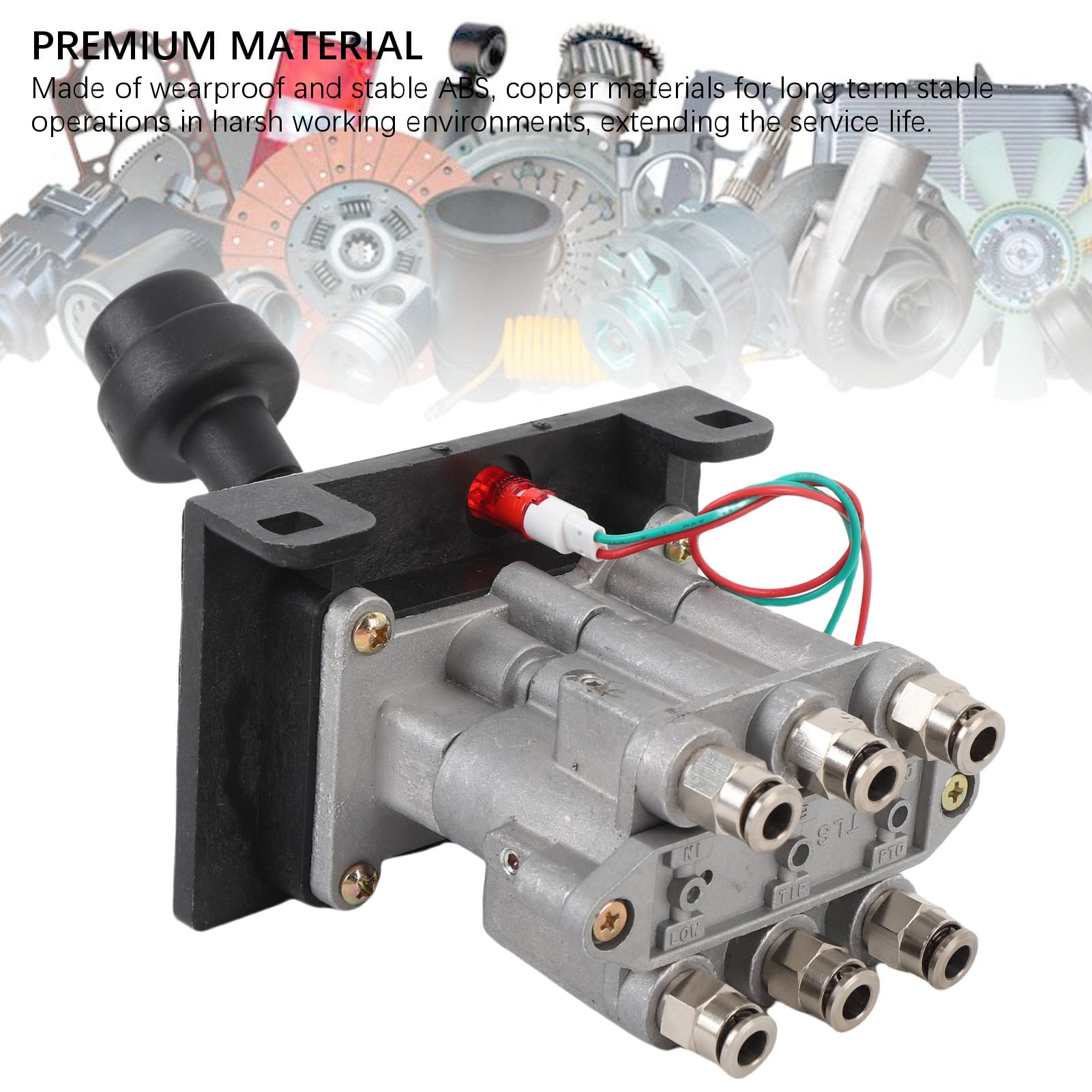 Potencia Take Off Air de de Aire AV295 Interruptor de PTO de Válvula Dual para Válvula de Volumen Válvula Hidráulico Material de Cobre ABS
