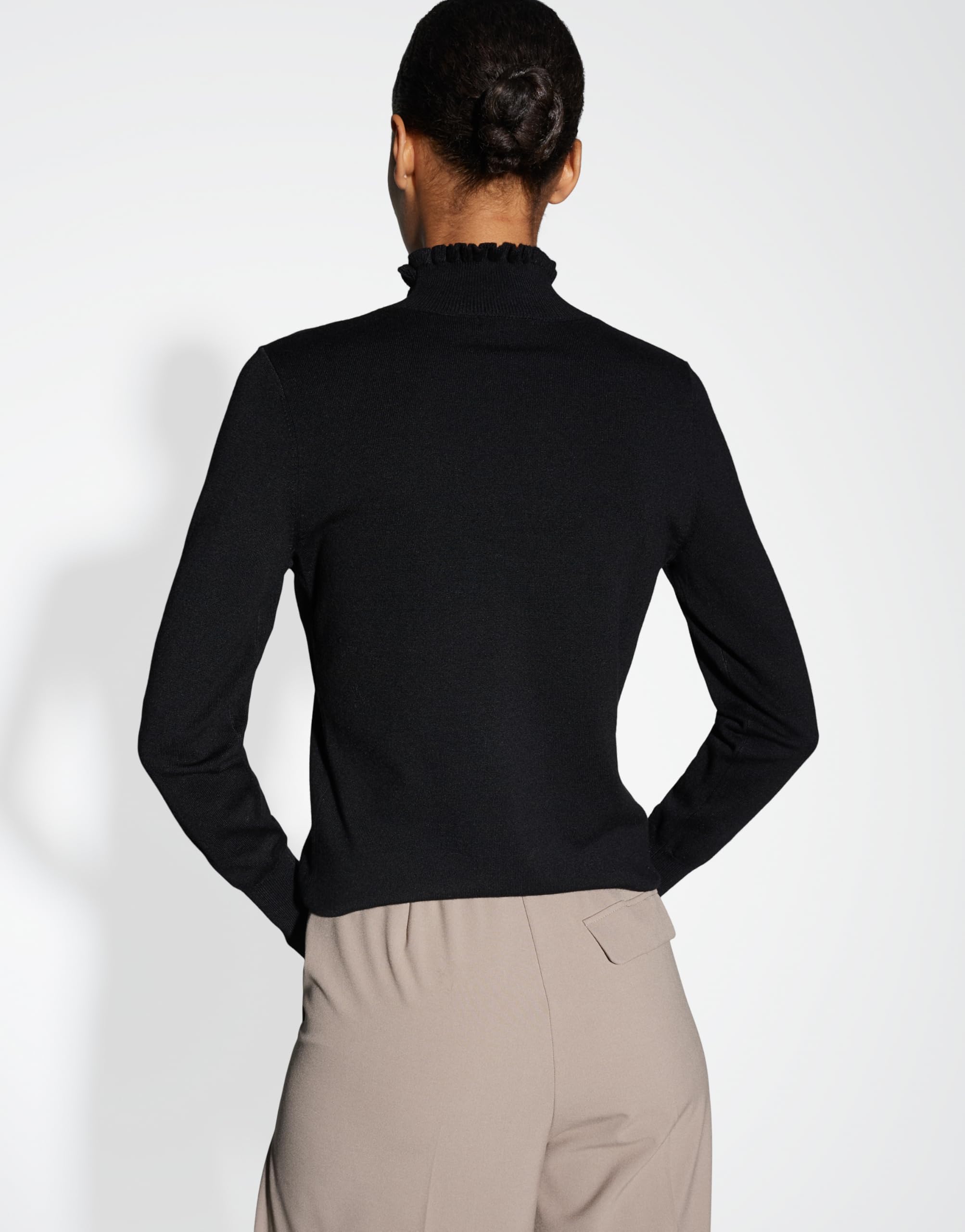 OPUS Damen Pullover | Feinstrickpullover POLLUNA Slim aus weichem Viskose Mix
