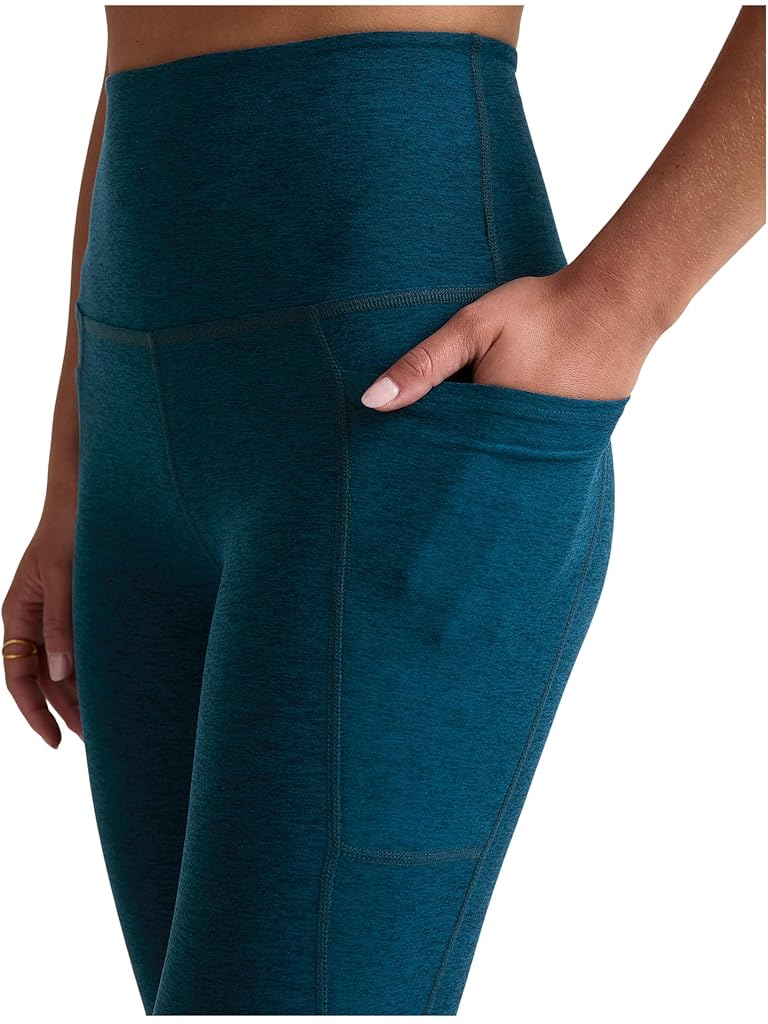 Blue Beyond Yoga Spacedye Out Of Pocket High Waisted Midi Leggings