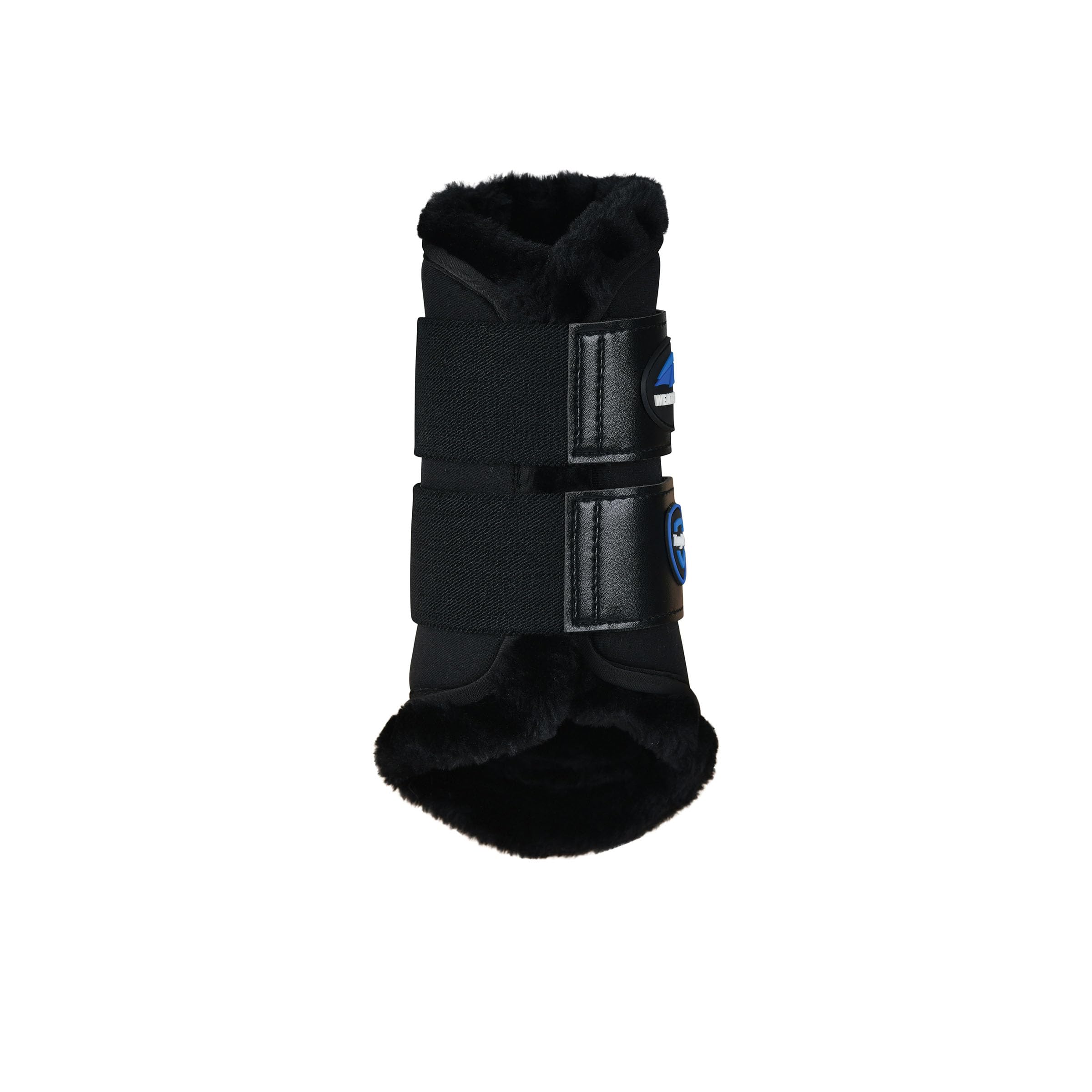 WeatherBeeta Tough-Tec Comfy Fleece Brushing Boots, Black/Black, Medium