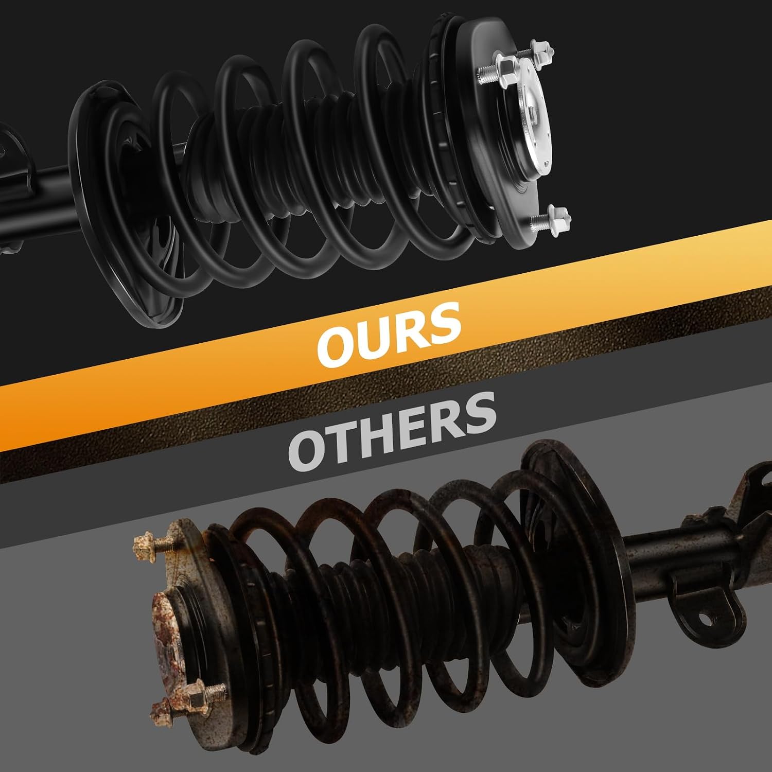 ASAPE Complete Struts Front A Pair Fit for 2010 2011 2012 2013 2014 2015 for Toyota Prius 1.8L Quick-Strut Complete Strut Assembly with Coil Spring Replace OE 172689 172688