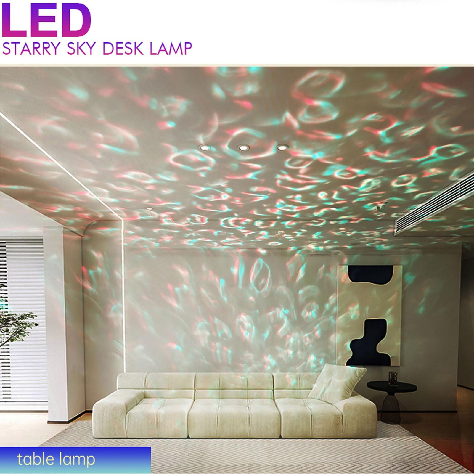 Lampada Notturna a LED RGB con Controllo Touch per Camera da Letto, Ufficio, Soggiorno, Ecologica, Alimentata a Batteria (BLACK)