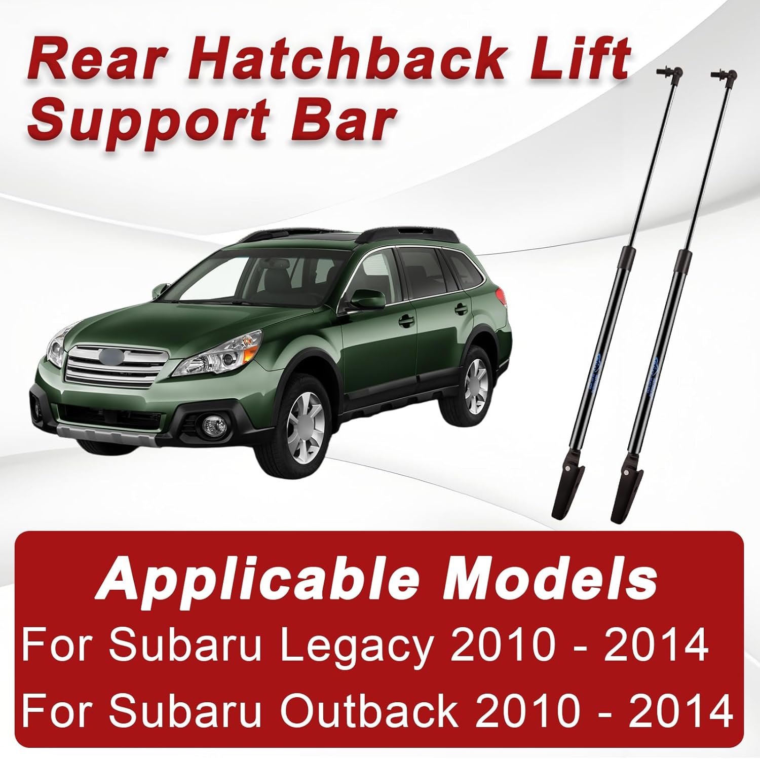 EKALA 63269AJ00A Rear Hatch Struts for Subaru Legacy Outback 2010 2011 2012 2013 2014 Car Tailgate Liftgate Trunk Struts Lift Support Replace PM3074L, PM3074R, PM3074L-R, 63269AJ10B, 63269AJ10C, 2Pcs