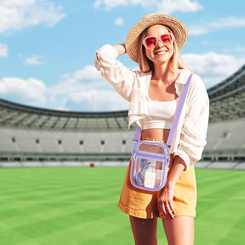 Miniatura 2 de PACKISM Bolsa transparente aprobada para estadios Monederos transparentes para mujeres, bolsa cruzada de estadio para conciertos y eventos