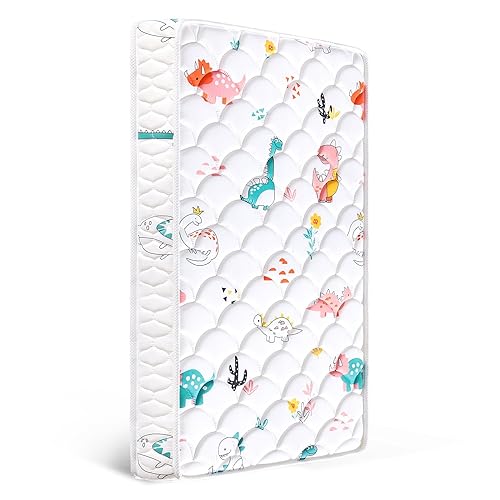 Colchón prémium para cuna de 5 pulgadas y colchón para niños pequeños, de doble cara y firme, hipoalergénico, se adapta a cuna estándar y cama