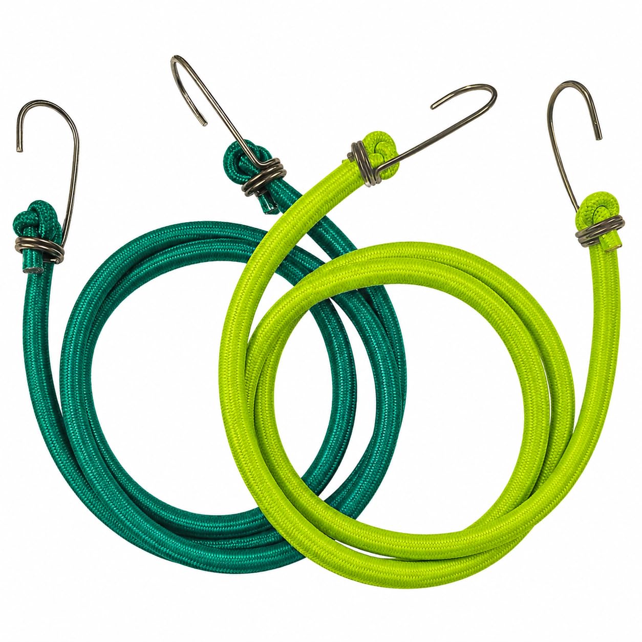 High Strength Elastic Neon Color Bungee Cords, Luggage Tying Rope with Hooks, Set of 2, 5 feet, Assorted Neon Color (Random Color)-image-13