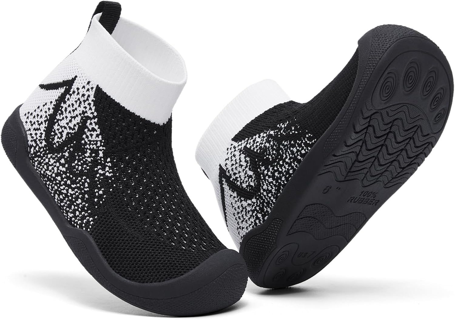 Toddler Socks Wrestling Shoes - Barefoot Wide Last Sports Shoes with Arch Support for Children Aged 2-8, Non Slip Sole and Reinforced Toe, Machine Washable