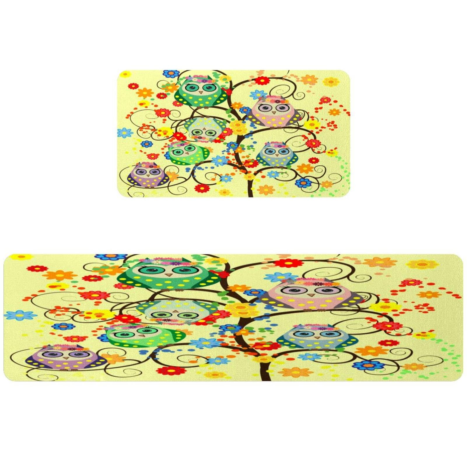 Alfombrillas de cocina que absorben el agua juego de 2 alfombras lavables antimanchas