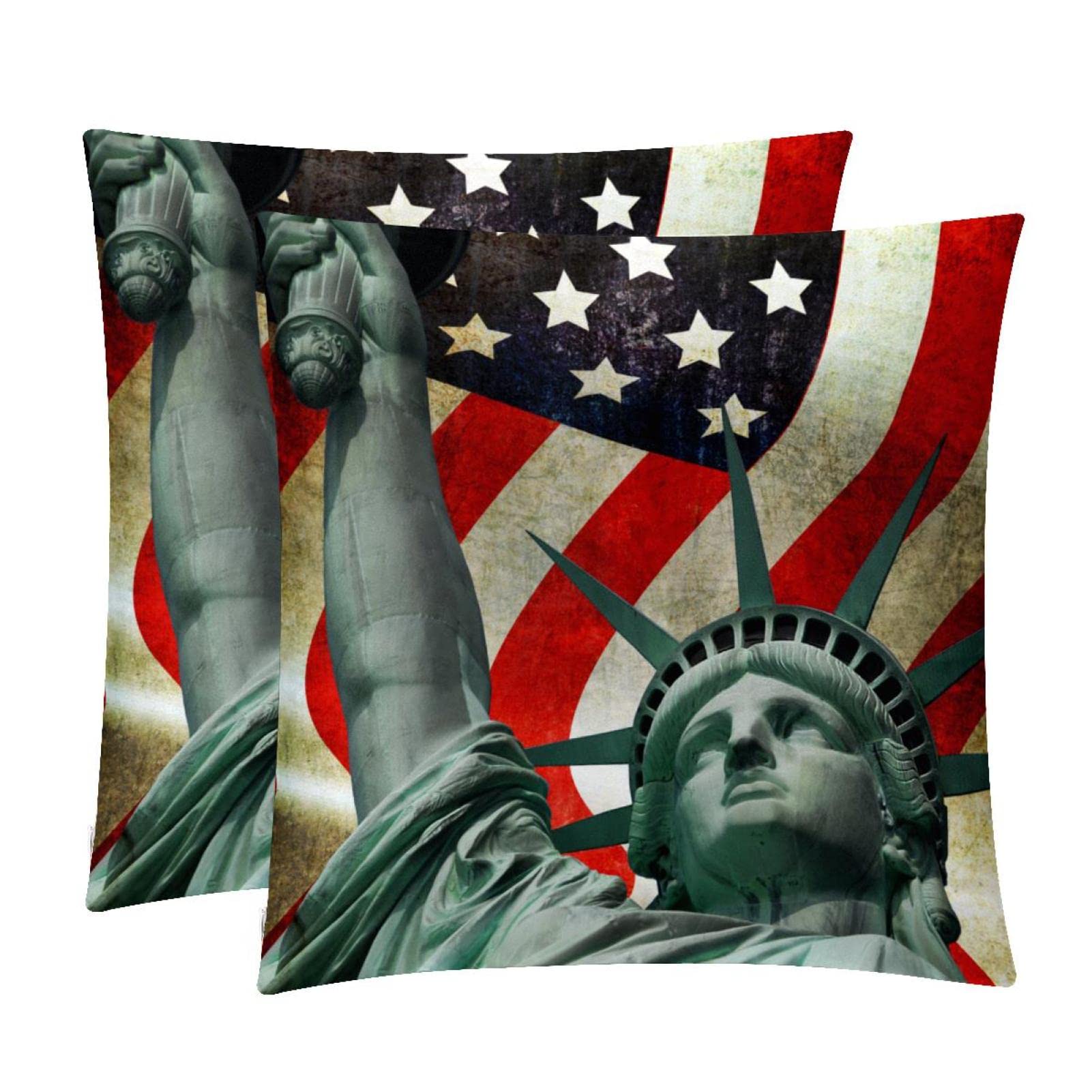 Coussin lombaire Statue de la Liberté : housses douces pour décorer le canapé du salon
