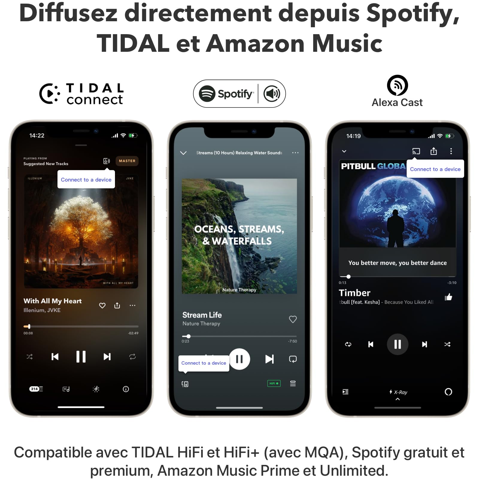WiiM Pro Récepteur AirPlay 2, Google Cast Audio, Streamer Multi-pièces WiFi, Compatible avec Alexa, Siri et Google Assistant, Diffusion Audio Haute résolution à partir de Spotify, Amazon Music, Tidal