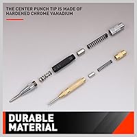 Vista 3 de HORUSDY 2-Pack Super Strong 6" Automatic Centre Hole Punch, Adjustable Impact, Center Punch