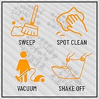 Vista 6 de Ottomanson Tapete de pasillo con pelo raspador, 2 pies 7 pulgadas x 9 pies 10 pulgadas, antideslizante, extraduradero, interior o exterior, zonas