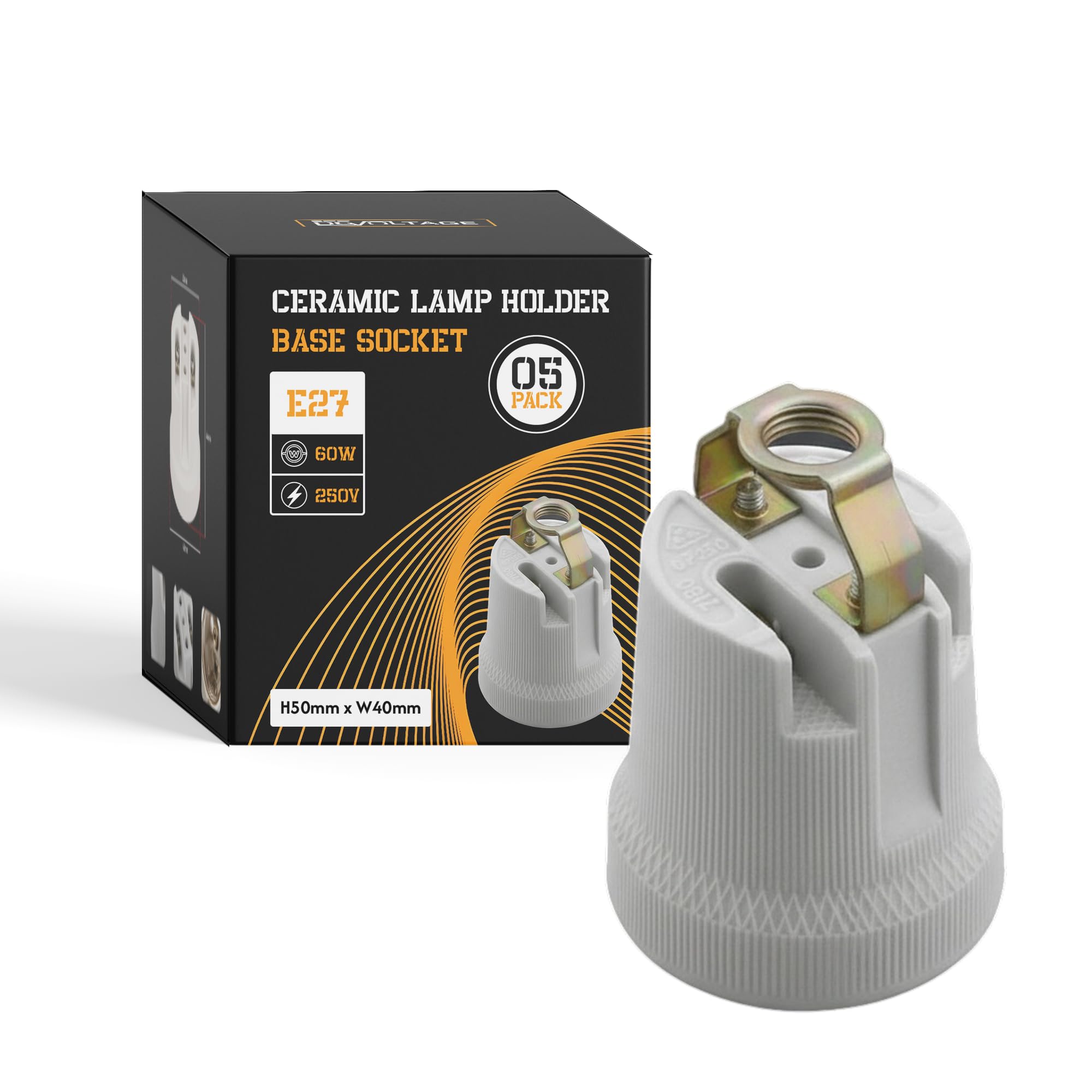 E27 Adapter Converter - Edison Screw Bulb Adaptor - AC 110-240V ES Lamp Holder Converter for LED,CFL Incandescent Bulbs
