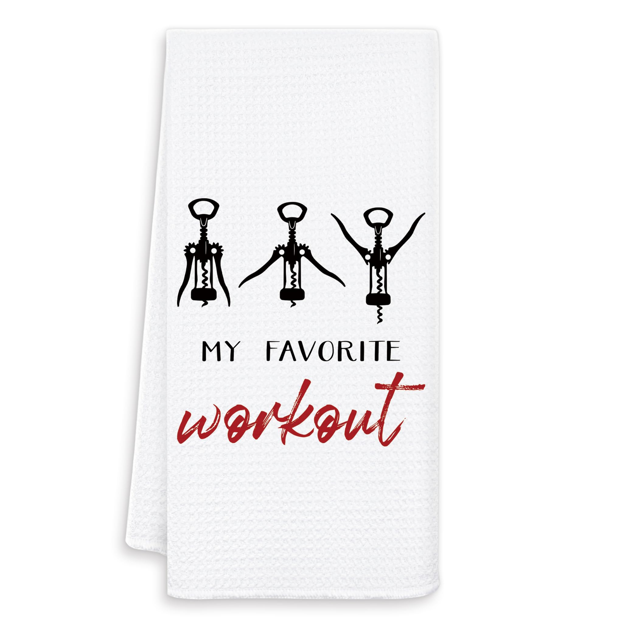 OSLYSOF Funny Wine Kitchen Towels, Wine Gift for Women Kitchen Decor, Funny Dish Towel with Saying, Bar Towels for Bartender Kitchen Home Bar, 16x24