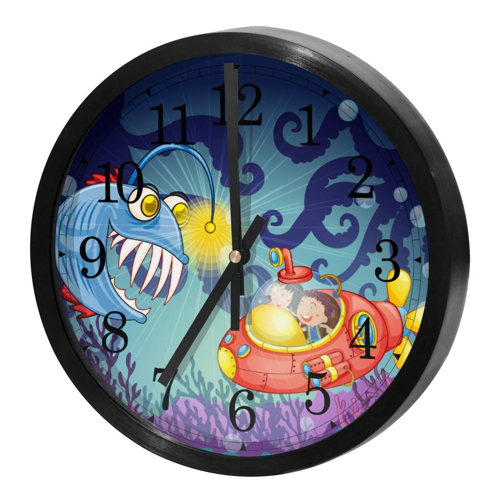 Horloge murale sans tic-tac ronde pour supprimer les bruits de bureau