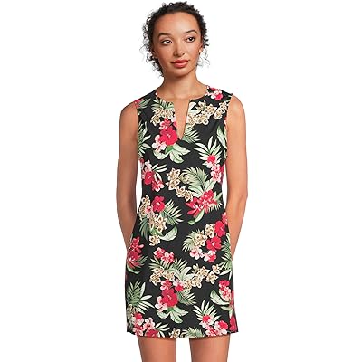 Tommy Bahama Lily Cat Split Neck Romper Women