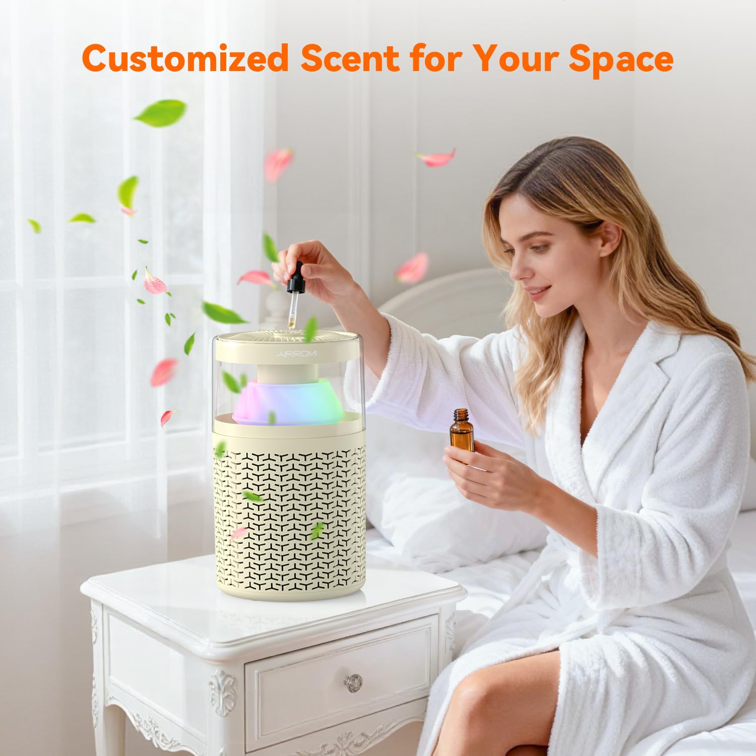 Air Freshener AIRROMI A2002 Air Purifier For Bedroom Up To 765 Sq