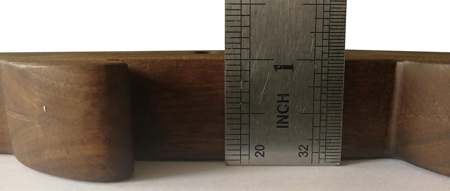 5 Rows Powerful Magnets 16 Inch Solid Walnut Wood Fish Shaped Kitchen Magnetic Knife Strips Holder Rack,Wall Mount,Metal Tools Organizer