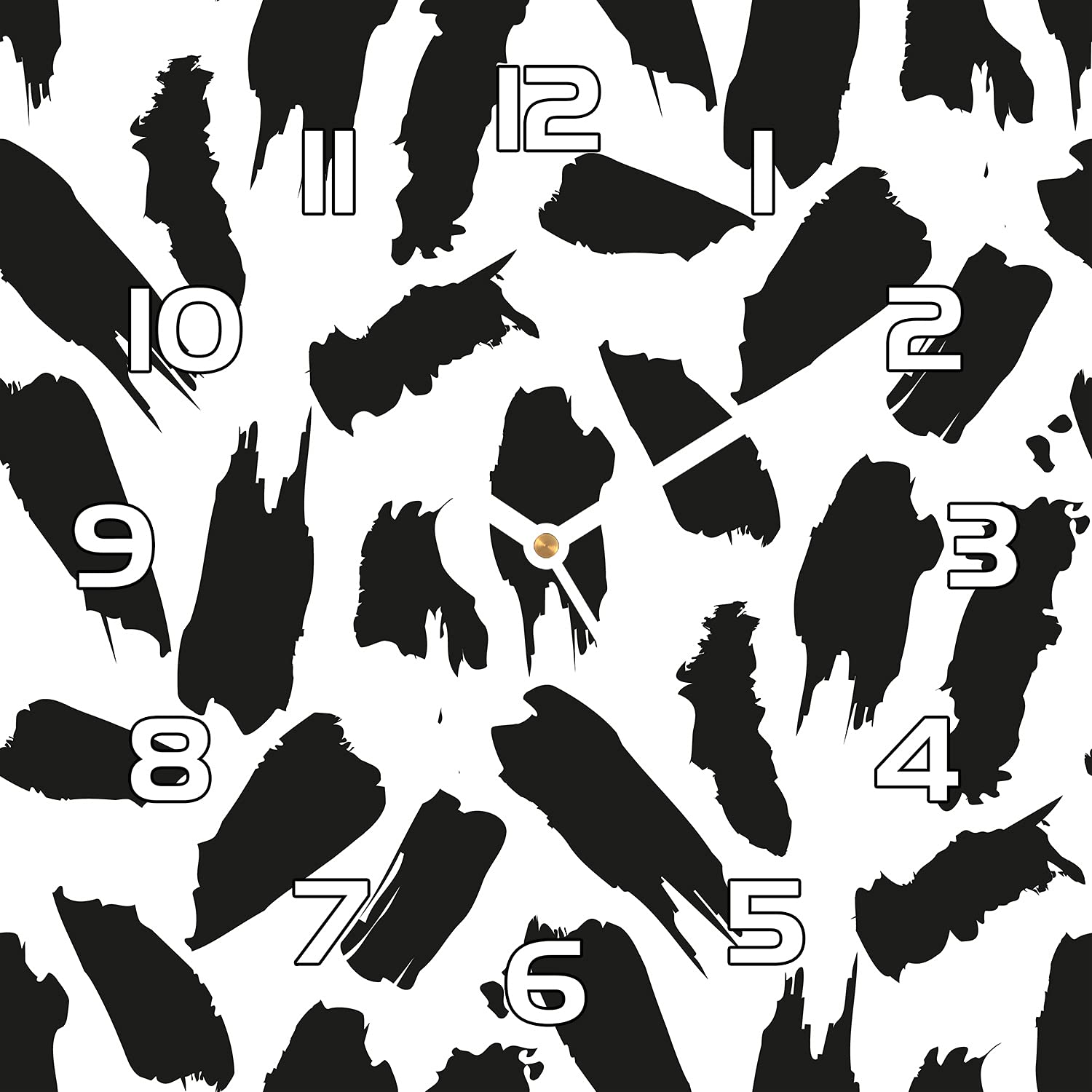 Horloge murale minimaliste Coloray en verre 30x30 cm : lisibilité parfaite et entretien facile
