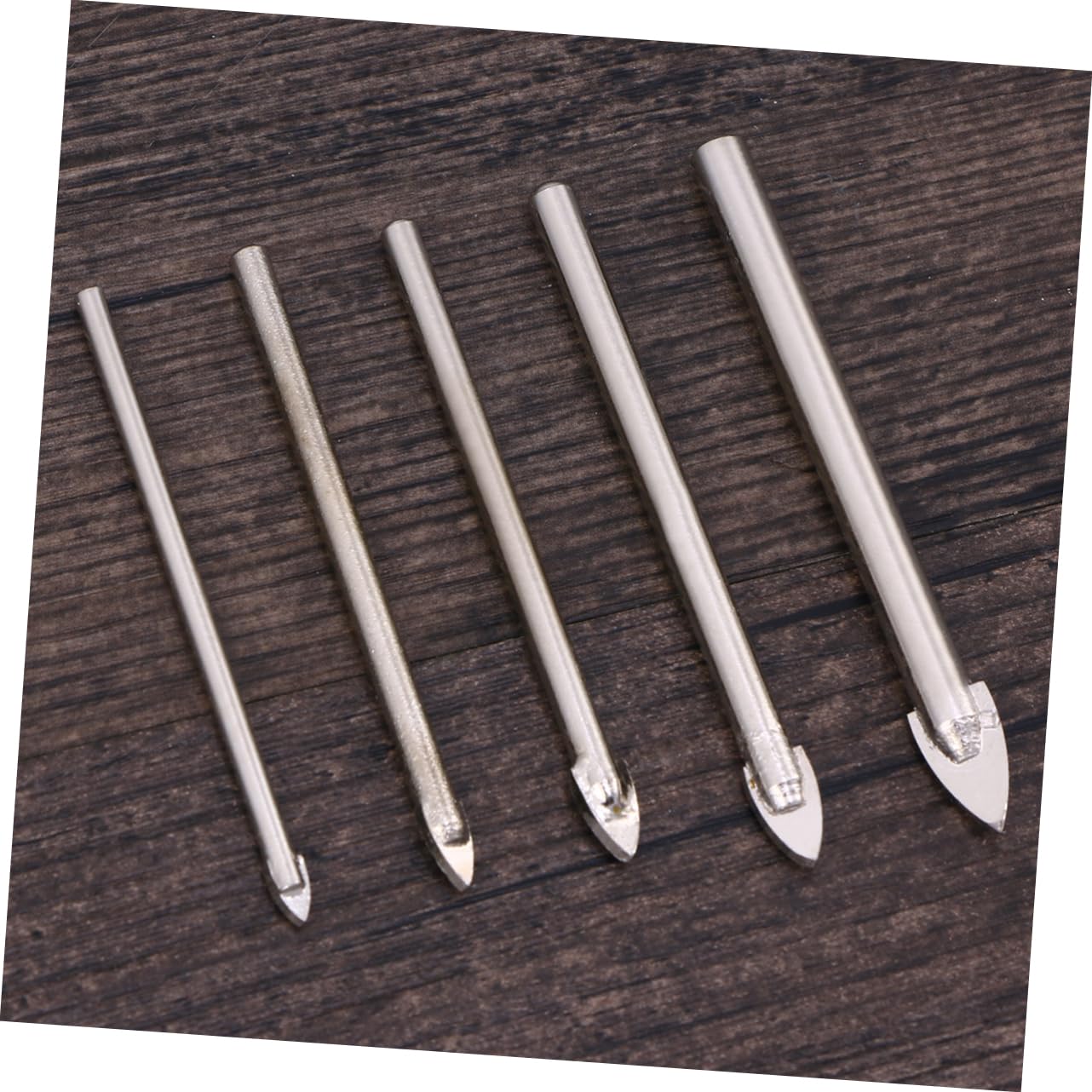 5pcs Ceramic Drill Bits Set Triangle Glass Drill Tile Porcelain Marble Bit Set
