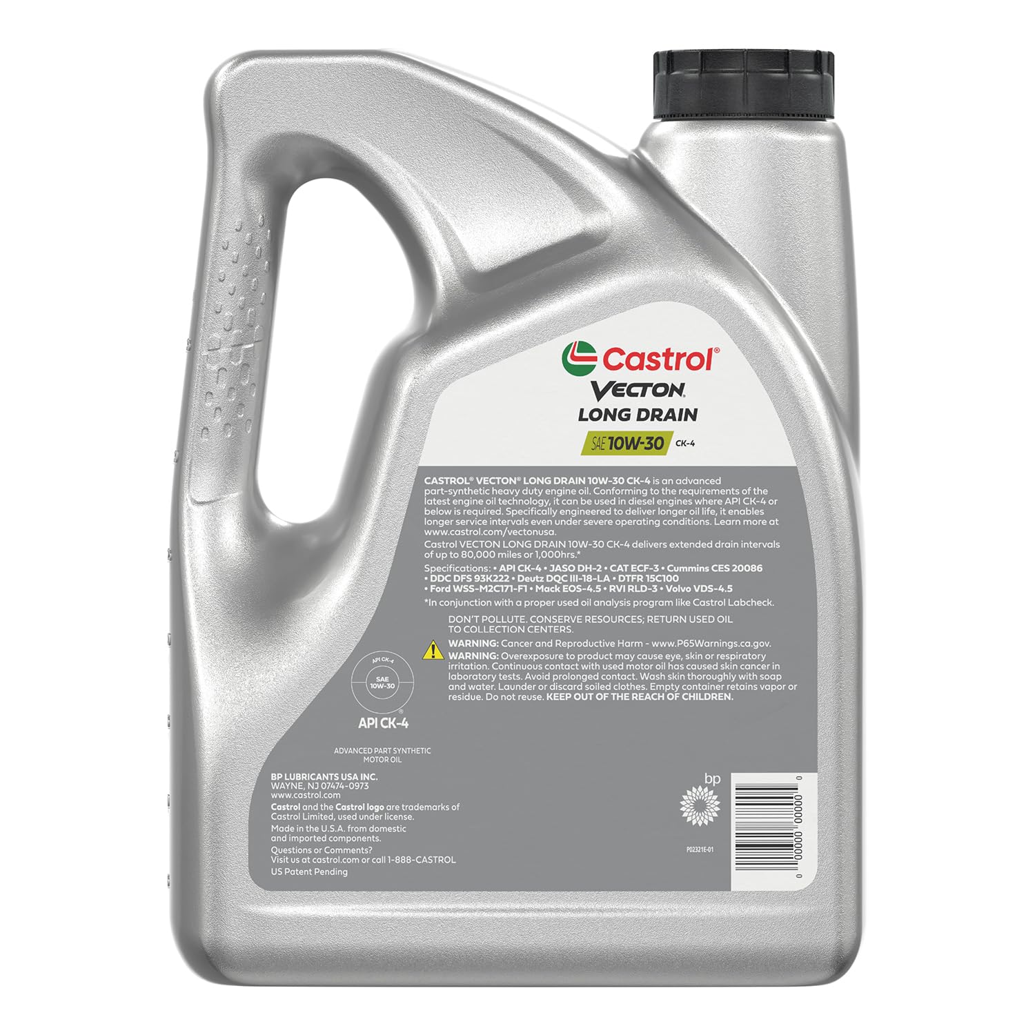 Amazon.com: Castrol Vecton Long Drain 10W-30 CK-4 Part Synthetic 