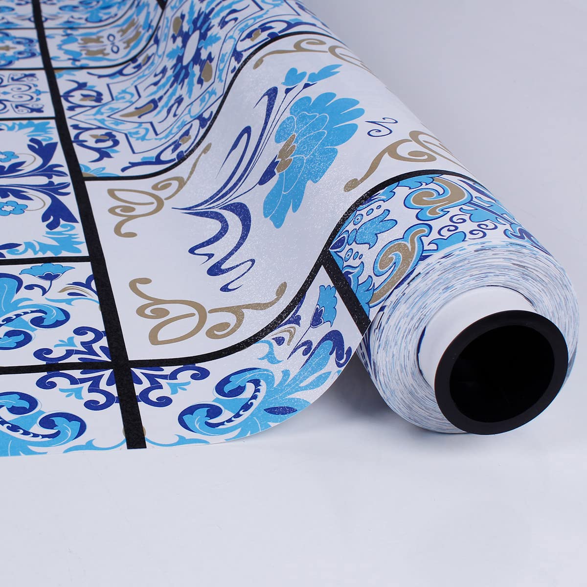 SaRani Fleckabweisende Tischdecke Aus Kunststoff – Gewachst, Majolika-Muster, 100x140 Cm