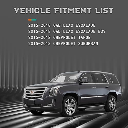 Miniatura 2 de Pestillo de capó compatible con Cadillac Escalade Chevrolet Suburban Tahoe 2015-2018 Reemplazo de bloqueo de capó 84355610