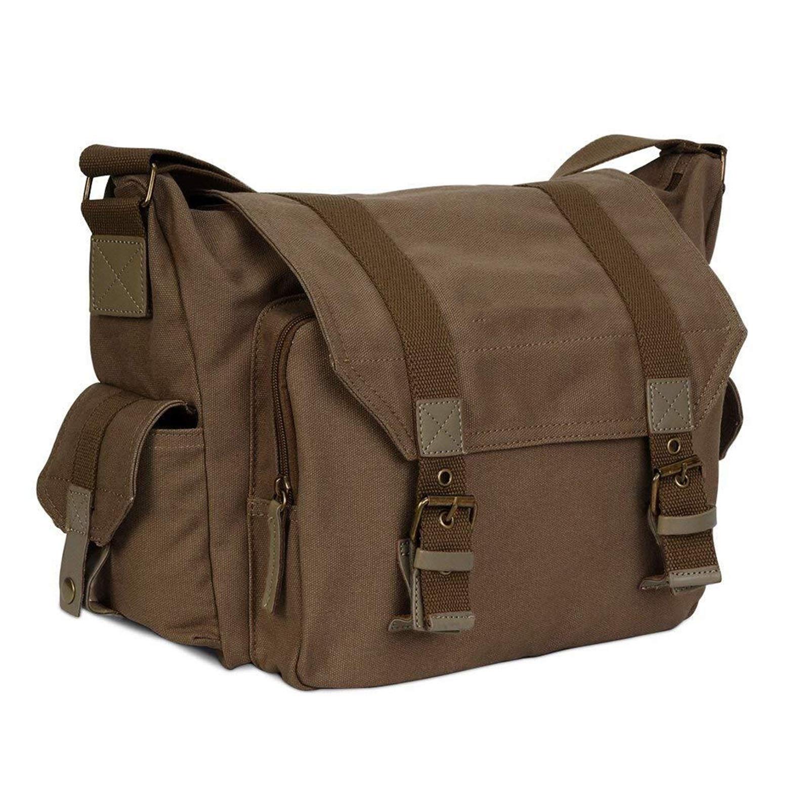 Genérico Bolsa para CáMara FotográFica Hombro de la cámara réflex Digital Bolsa Honda Foto Video Soft Pack Bolsas Viaje Caja Protectora(Coffee)