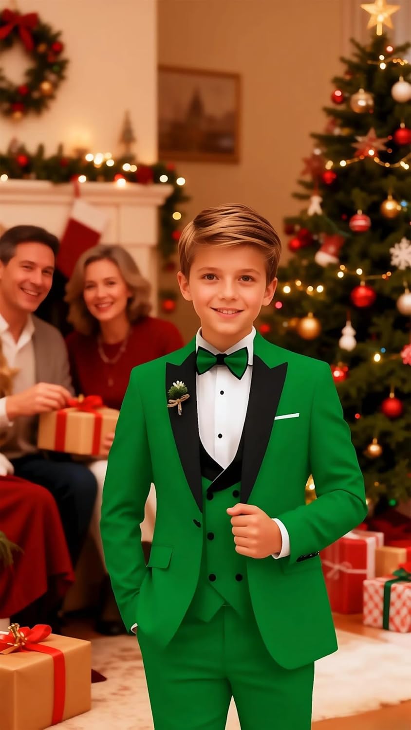 Boys Formal Suits Wedding Ring Bearer Outfit Toddler Communion Tuxedos Easter Party Suit Set for Kid Dinner Party Dresswear