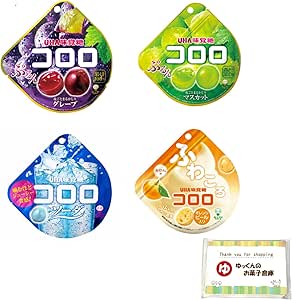 味覚糖 コロロ 食べ比べアソート (6入×4種) 24入 (コーラ6入・ソーダ6入・ふわころいちご味6入・グレープ6入)