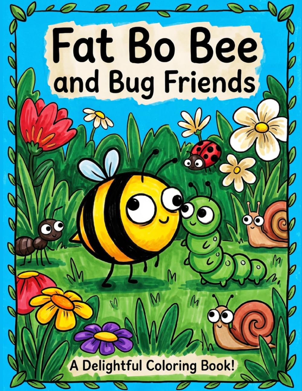 Fat Bo Bee and Bug Friends: A Heartwarming Coloring Adventure about Finding Friendship