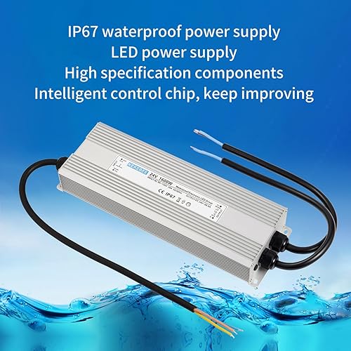 Miniatura 8 de KEKEBEE Controlador LED 24V1600W Fuente de alimentación impermeable AC 90-130V a DC 24V66.6A Fuente de alimentación conmutada impermeable IP67