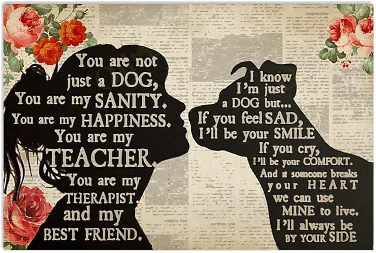 Jigsaw Puzzles Pitbull Lovers You are Not Just A Dog You are My Sanity Happiness Wooden Puzzles for Adults 500 Piece Kids Puzzles Toys Gift Family 20.4 inches x 14.9 inches