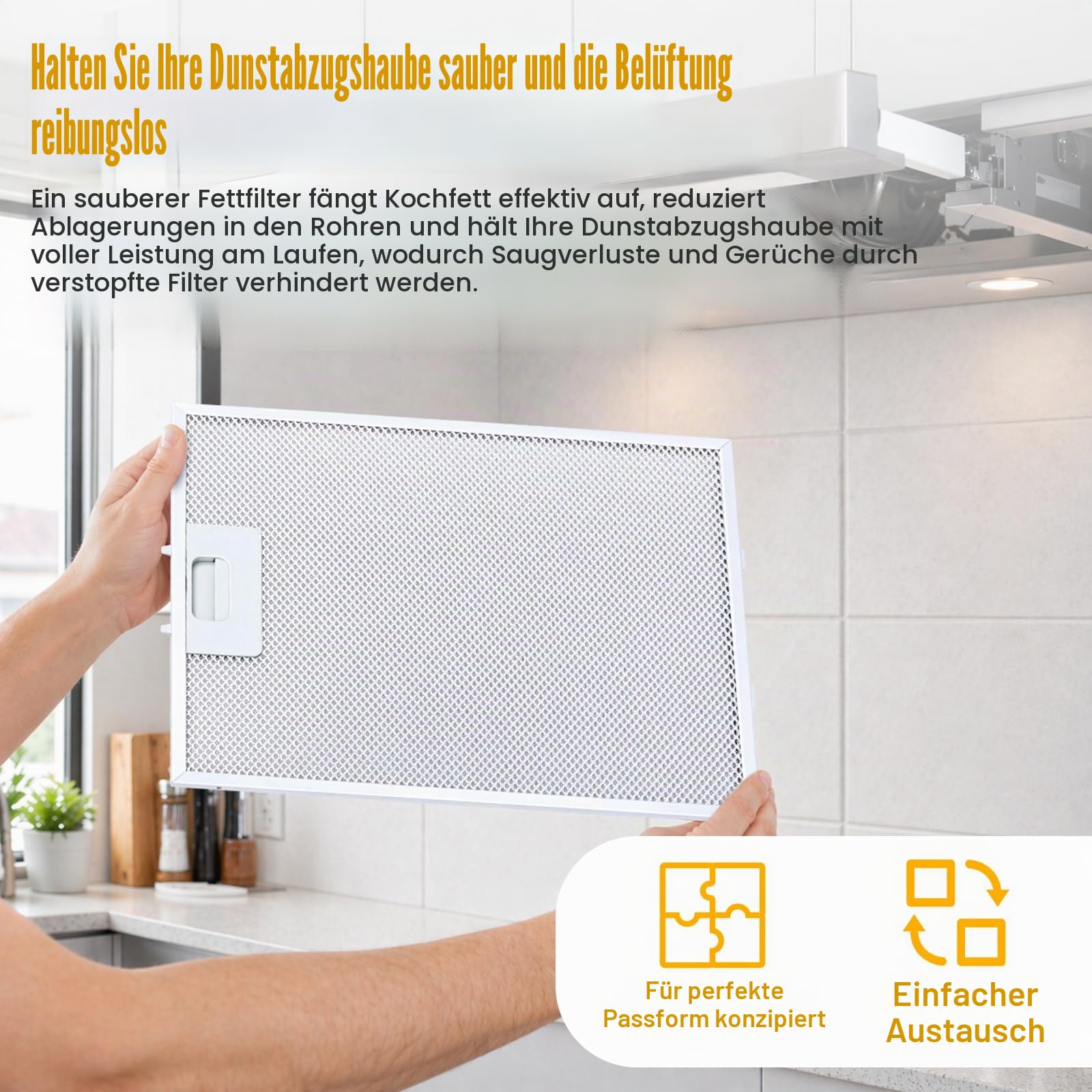 Filter für Dunstabzugshaube 310 x 250, Dunstabzugshaube Kompatibel mit Boschh Dunstabzugshaube von Poweka (3 Stück)