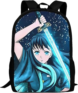 Muichiro Tokito Backpack,3d Print Laptop Backpack Lightweight Casual Daypack Bookbag 16.5 In, 17 Inch