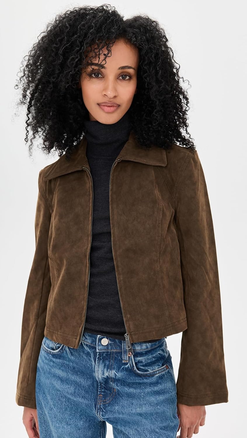 Free People Women's River Vegan Suede Jacket - Image 2