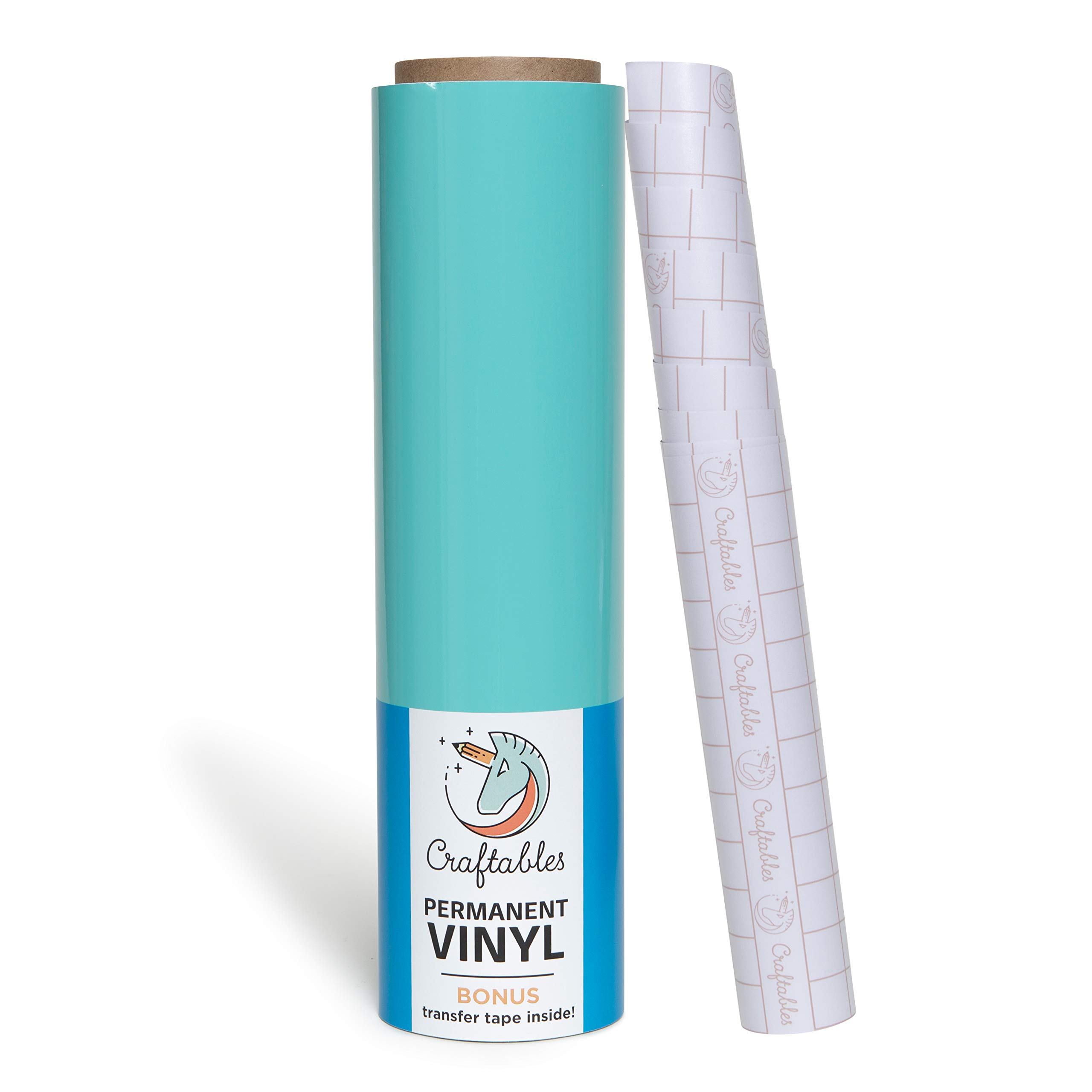 Buy Craftables Robin Egg Blue Vinyl Roll Permanent, Adhesive, Glossy