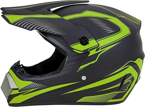 Miniatura 5 de CARTMAN Adult Full Face Motorcycle Helmet, DOT Approved Dirt Bike Helmet, Matte Black and Red for Offroad, ATV, and Motocross