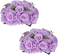 Vista 21 de NUPTIO Esferas de Flores para Centros de Mesa de Boda - 10 Piezas de 15.7 Pulgadas de Diámetro, Arreglo de Bolas de Flores Artificiales, Centros