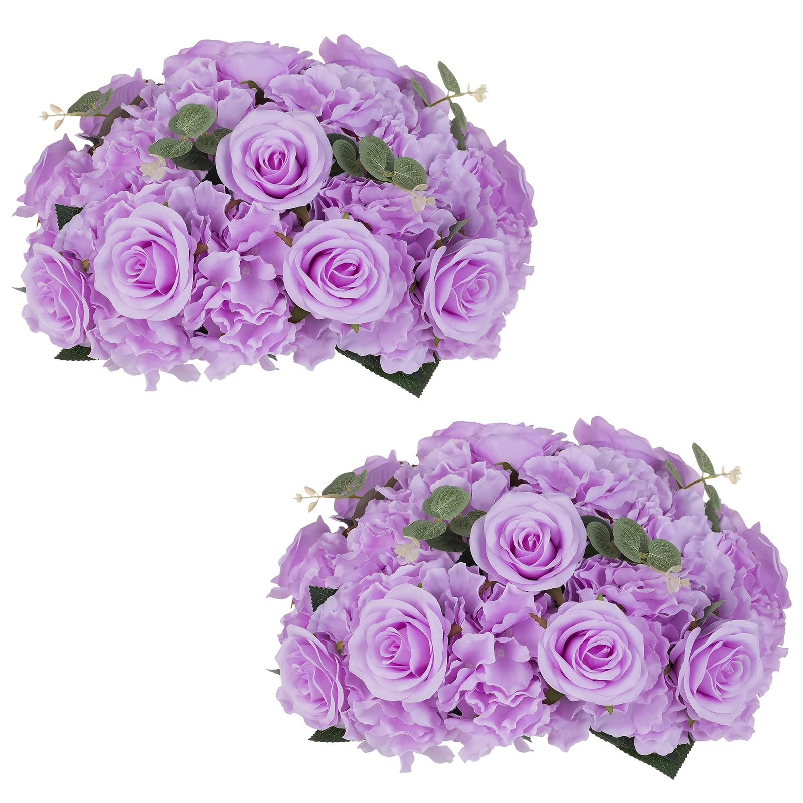 Boules de fleurs violettes NUPTIO pour centres de table de mariage et anniversaires féeriques